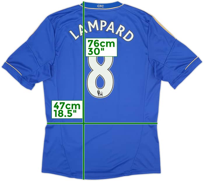 2012-13 Chelsea Home Shirt Lampard #8 - 8/10 - (M)