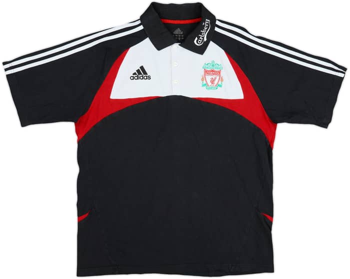 2007-08 Liverpool adidas Polo Shirt - 7/10 - (M/L)