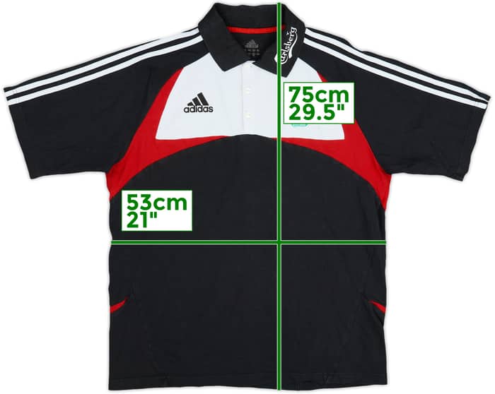 2007-08 Liverpool adidas Polo Shirt - 7/10 - (M/L)