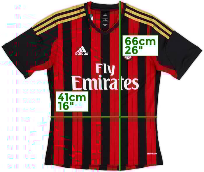 2013-14 AC Milan Home Shirt - 5/10 - (S)