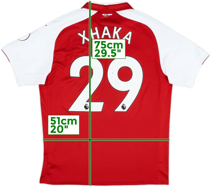 2017-18 Arsenal Home Shirt Xhaka #29 - 5/10 - (L)
