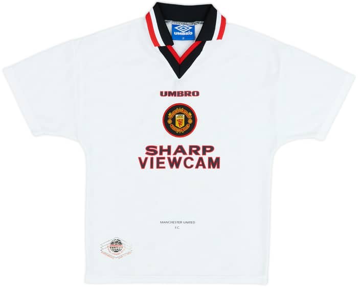 1996-97 Manchester United Away Shirt - 8/10 - (L.Boys)