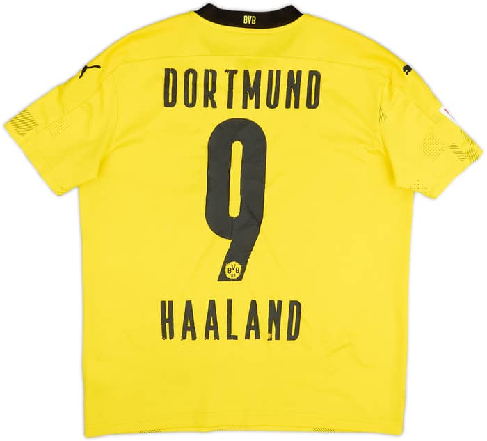 2020-21 Borussia Dortmund European Home Shirt Haaland #9 - 4/10 - (L.Boys)