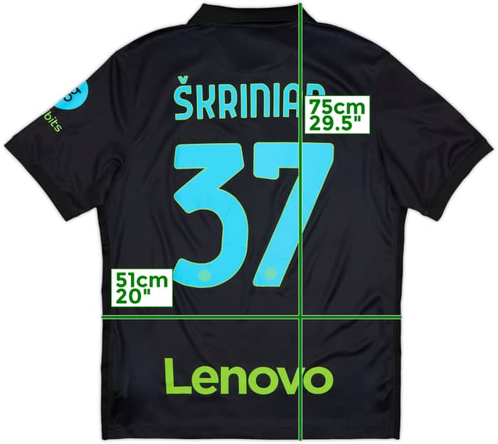 2021-22 Inter Milan Third Shirt Skriniar #37 - 8/10 - (L)