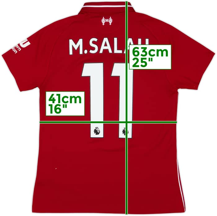 2018-19 Liverpool Home Shirt M.Salah #11 - 7/10 - (Women's M)