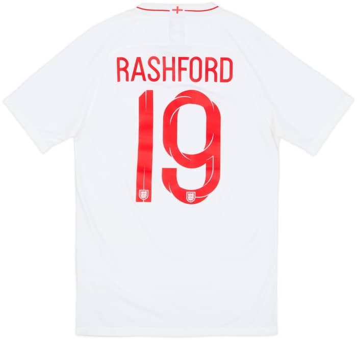 2018-19 England Home Shirt Rashford #19 - 6/10 - (S)
