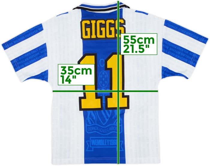 1994-96 Manchester United Third Shirt Giggs #11 - 8/10 - (M.Boys)