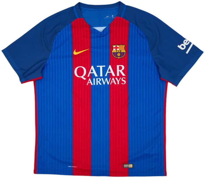 2016-17 Barcelona Authentic Home Shirt Messi #10 - 8/10 - (XXL)