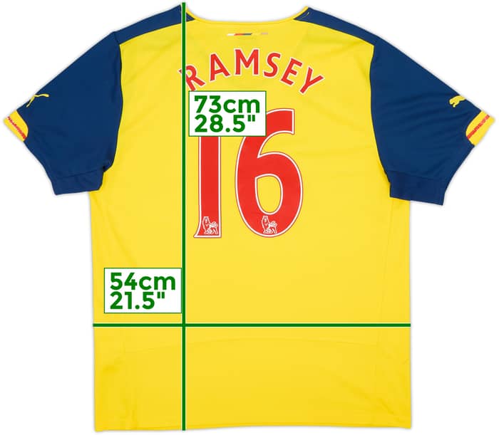 2014-15 Arsenal Away Shirt Ramsey #16 - 8/10 - (L)