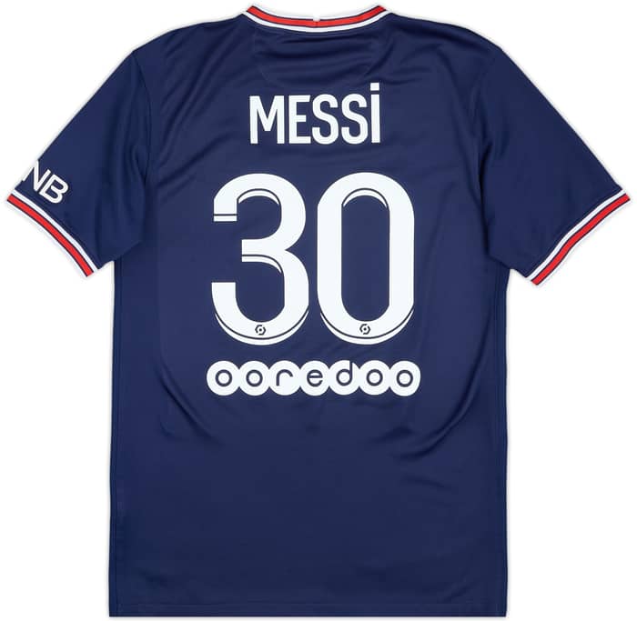 2021-22 Paris Saint-Germain Home Shirt Messi #30 - 8/10 - (S)
