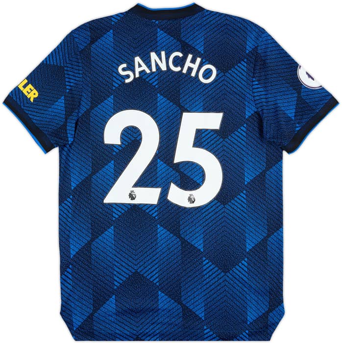 2021-22 Manchester United Authentic Third Shirt Sancho #25 - 8/10 - (L)