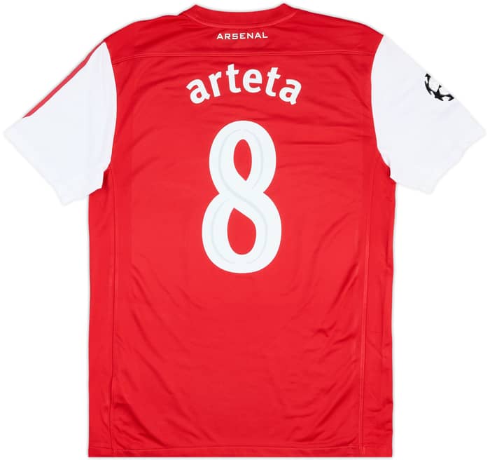 2011-12 Arsenal Home Shirt Arteta #8 - 9/10 - (M)
