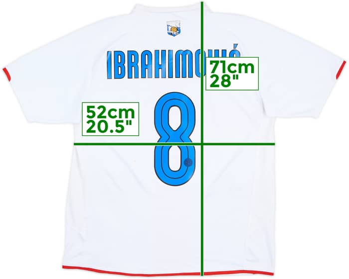 2007-08 Inter Milan Centenary Away Shirt Ibrahimovic #8 - 6/10 - (L)