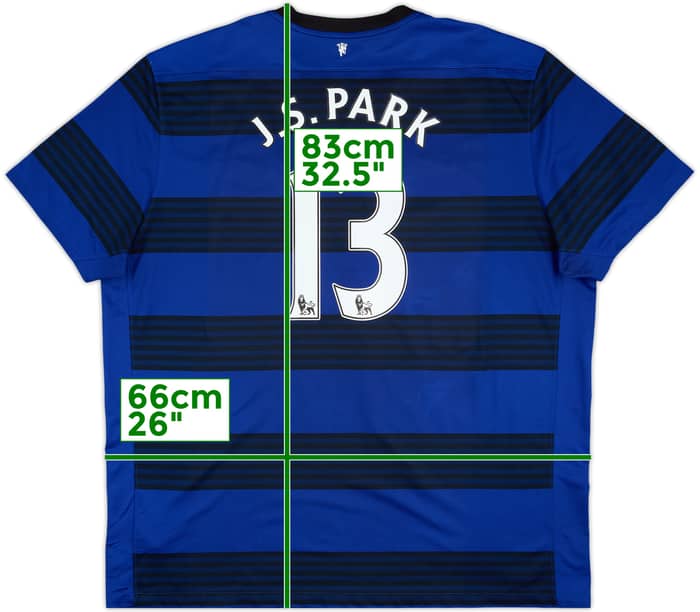 Camiseta de visitante del Manchester United 2011-13 J.S.Park #13 - 6/10 - (3XL)