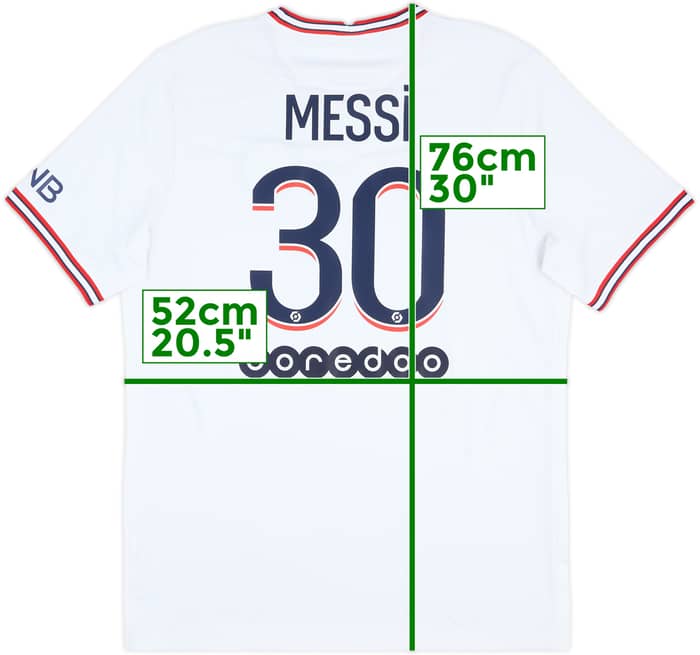 2021-22 Paris Saint-Germain Cuarta Camiseta Messi #30 - 9/10 - (L)