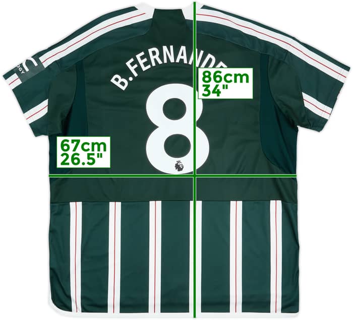 2023-24 Manchester United Away Shirt B.Fernandes #8 - 9/10 - (3XL)