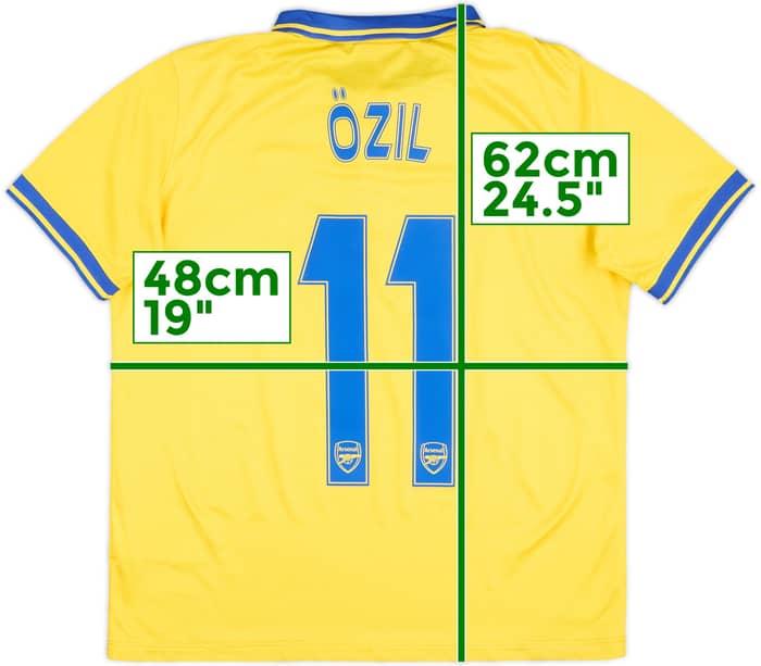 Camiseta de visitante del Arsenal 2013-14 Ozil #11 - 9/10 - (XL.Niños)