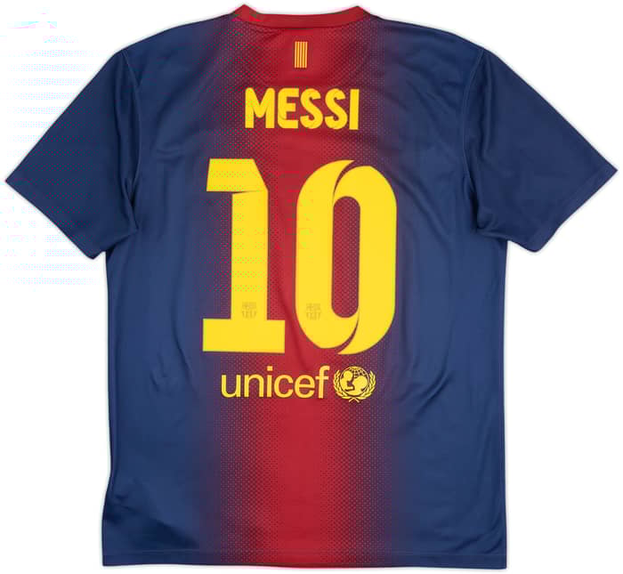 2012-13 Barcelona Basic Home Shirt Messi #10 - 9/10 - (M)