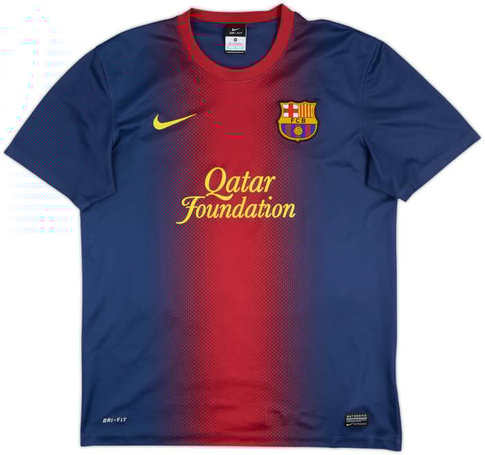 2012-13 Barcelona Basic Home Shirt Messi #10 - 9/10 - (M)