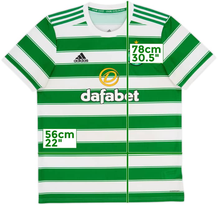 2021-22 Celtic Home Shirt - 6/10 - (L)