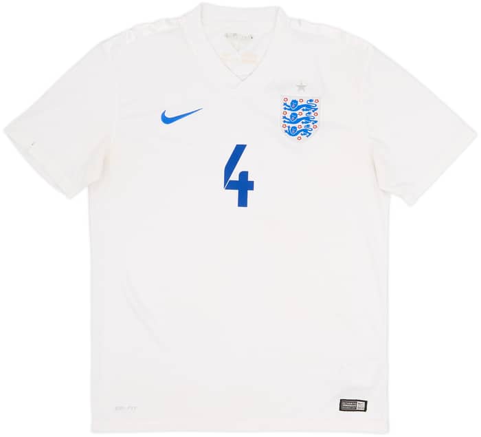 2014-15 England Home Shirt Gerrard #4 - 4/10 - (M)