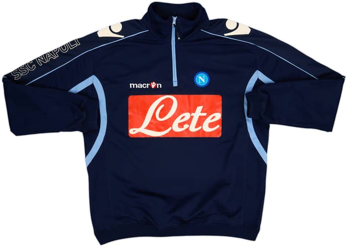 2010-11 Napoli Macron 1/4 Zip Drill Top - 6/10 - (L)
