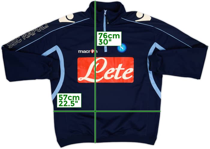 2010-11 Napoli Macron 1/4 Zip Drill Top - 6/10 - (L)