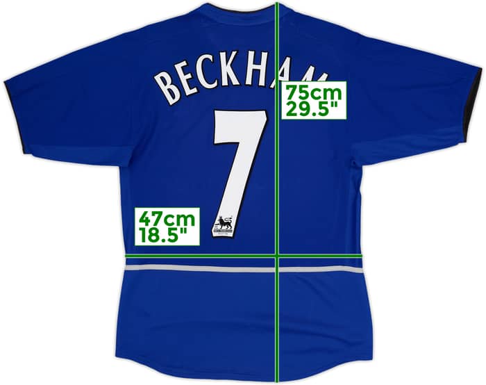 2002-03 Manchester United Third Shirt Beckham #7 - 5/10 - (M)