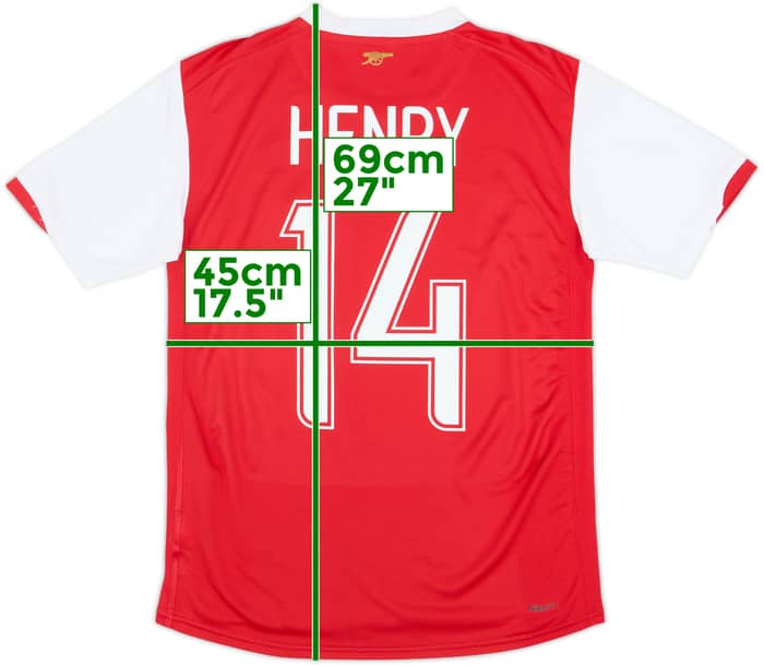 2006-08 Arsenal Home Shirt Henry #14 - 8/10 - (XL.Boys)