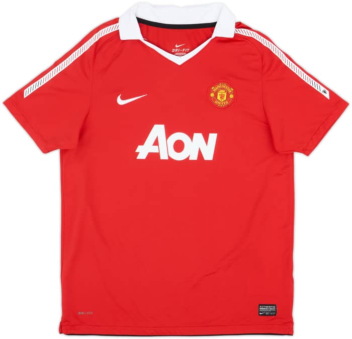 2010-11 Manchester United Home Shirt Rooney #10 - 8/10 - (XL.Boys)