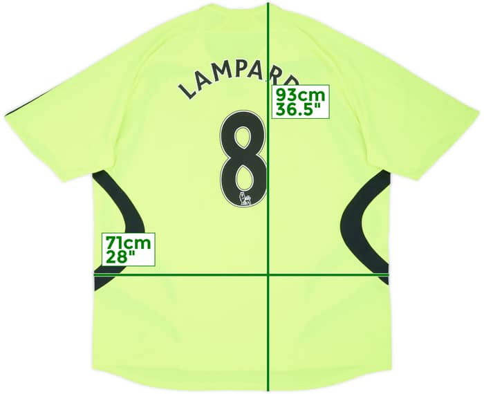 2007-08 Chelsea Away Shirt Lampard #8 - 8/10 - (3XL)