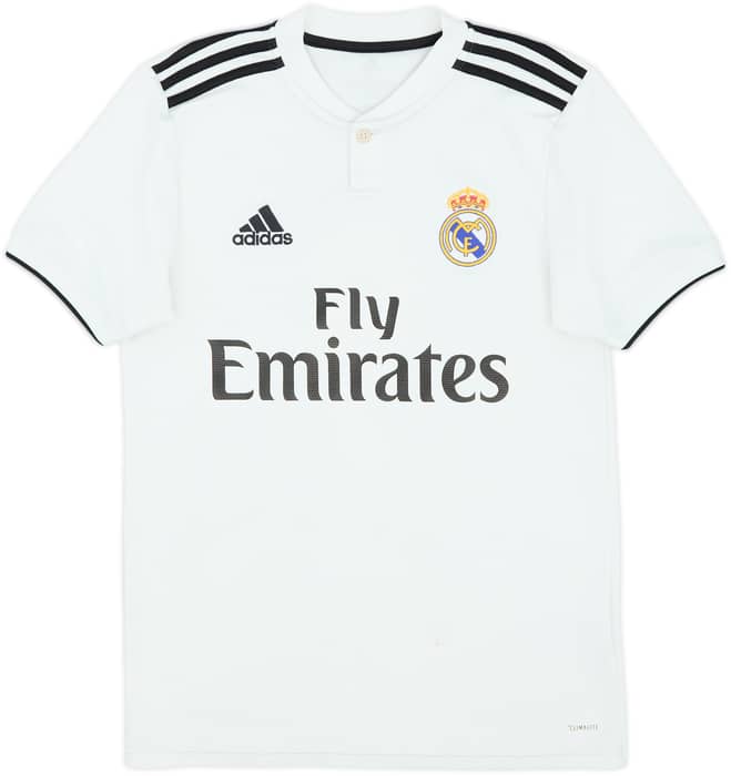 2018-19 Real Madrid Home Shirt Benzema #9 - 6/10 - (XS)
