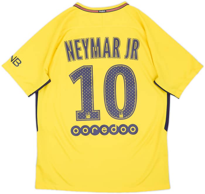 2017-18 Paris Saint-Germain Away Shirt Neymar Jr #10 - 6/10 - (M)
