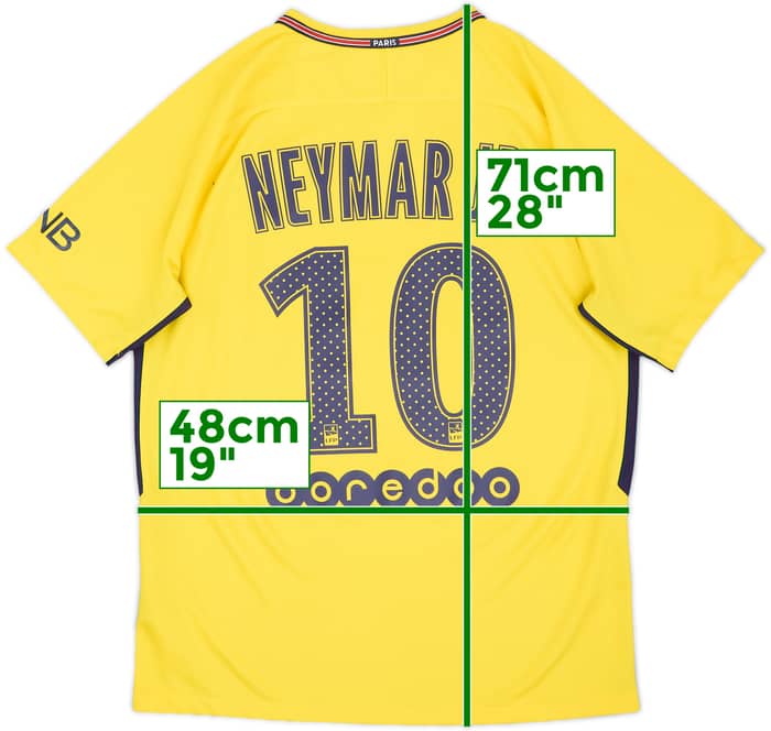 2017-18 Paris Saint-Germain Away Shirt Neymar Jr #10 - 6/10 - (M)