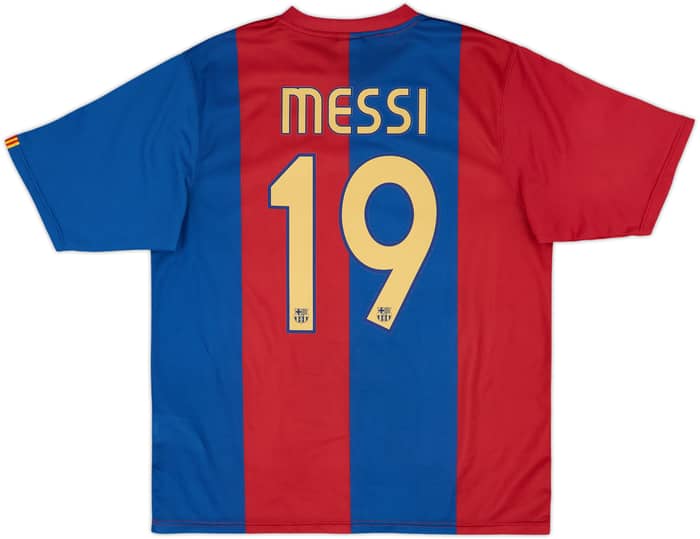 2006-07 Barcelona Basic Home Shirt Messi #19 - 10/10 - (L)