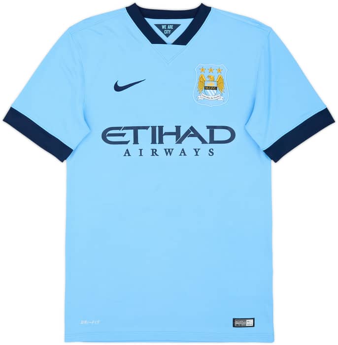 Camiseta de local del Manchester City 2014-15 Toure Yaya #42 - 6/10 - (S)
