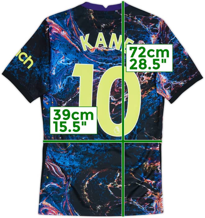 2021-22 Tottenham Away Shirt Kane #10 - 8/10 - (XS)