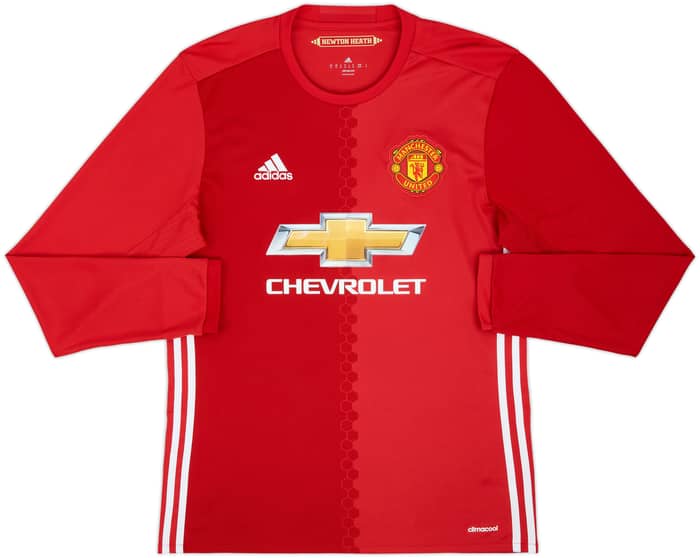 2016-17 Manchester United Home L/S Shirt Ibrahimovic #9 - 7/10 - (M)