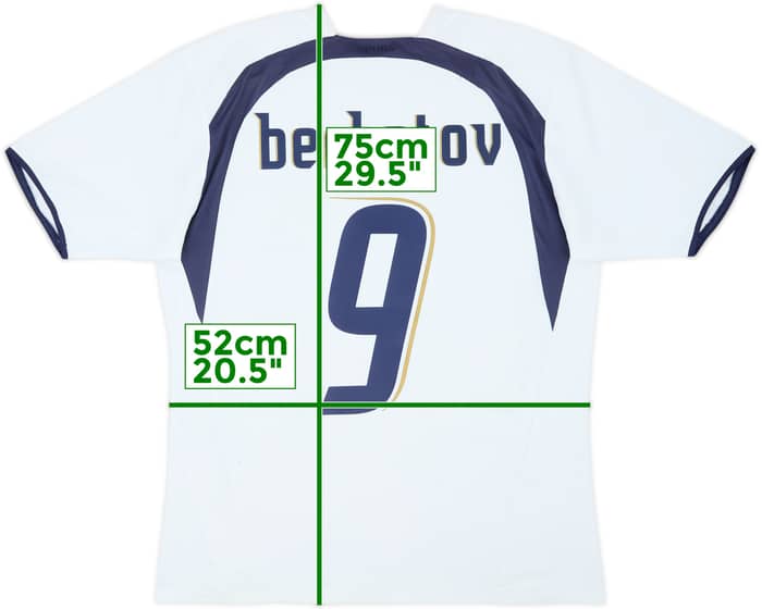 2006-07 Tottenham Home Shirt Berbatov #9 - 9/10 - (L)