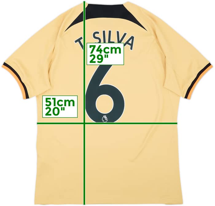 2022-23 Chelsea Third Shirt T.Silva #6 - 8/10 - (M)