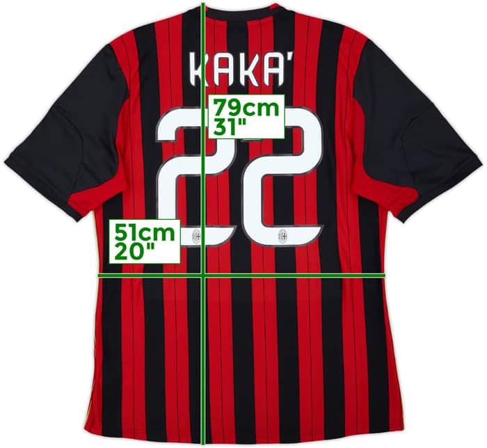 2013-14 AC Milan Home Shirt Kaka #22 - 6/10 - (L)