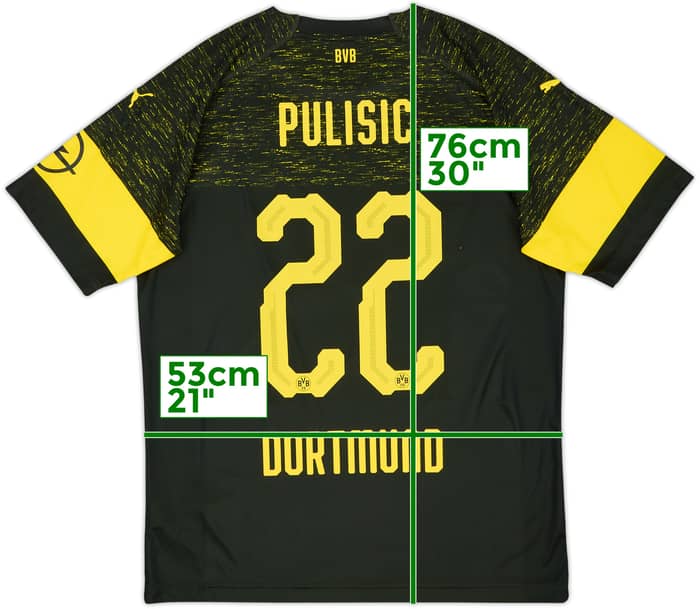 2018-19 Borussia Dortmund Away Shirt Pulisic #22 - 10/10 - (L)