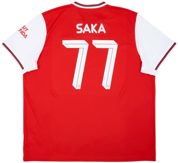2019-20 Arsenal Home Shirt Saka #77 - 9/10 - (3XL)