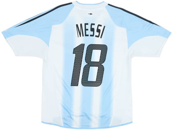 2004-05 Argentina Home Shirt Messi #18 - 7/10 - (M/L)