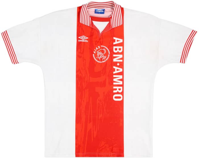 1996-97 Ajax Home Shirt Kluivert #9 - 8/10 - (XL)