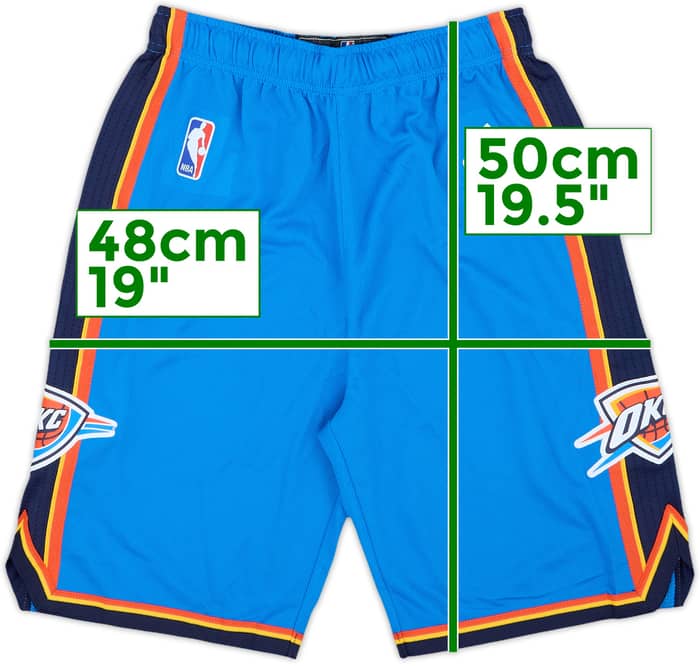 2010-14 Oklahoma City Thunder adidas Swingman Away Shorts (11-12 Years)