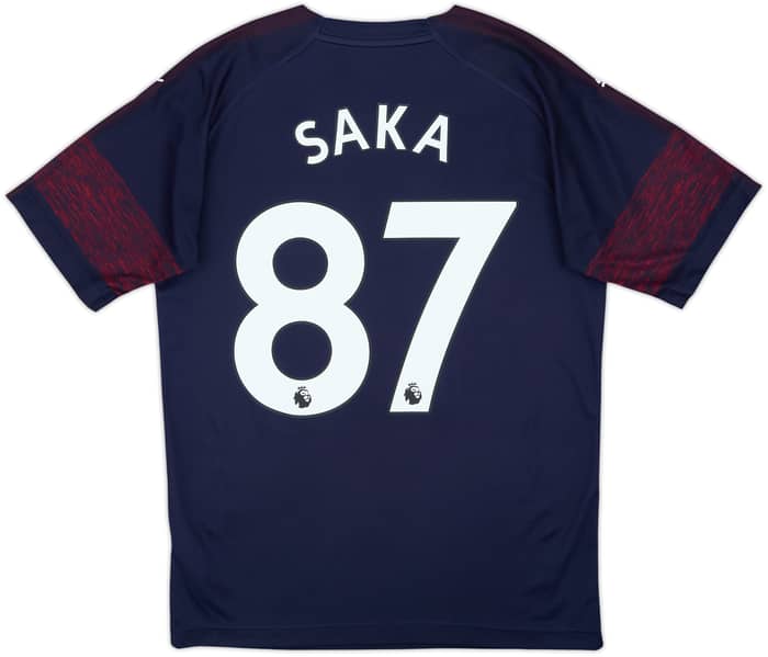 2018-19 Arsenal Away Shirt Saka #87 - 7/10 - (S)