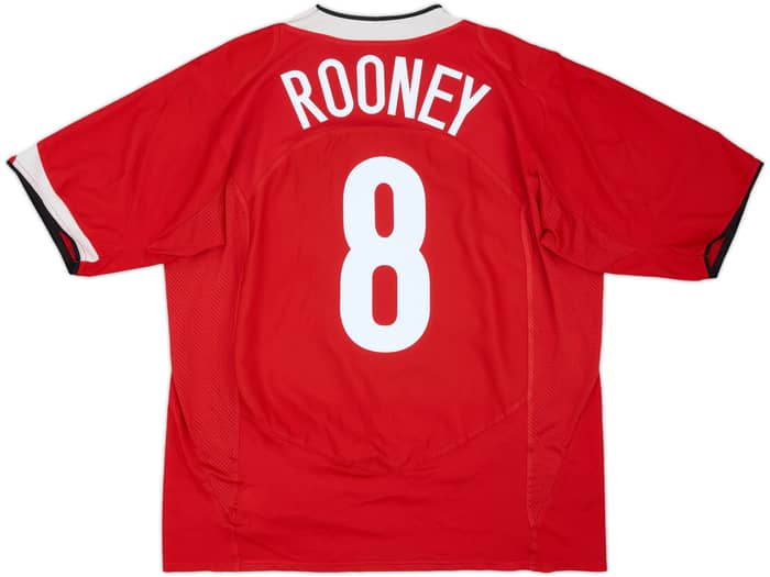 2004-06 Manchester United Home Shirt Rooney #8 - 6/10 - (XL)