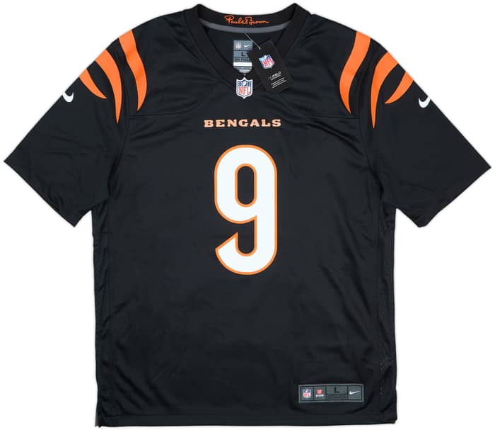 2021-25 Cincinnati Bengals Burrow #9 Nike Game Home Jersey (L)