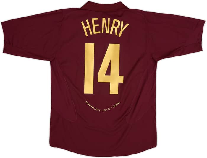2005-06 Arsenal Home Shirt Henry #14 - 8/10 - (L)